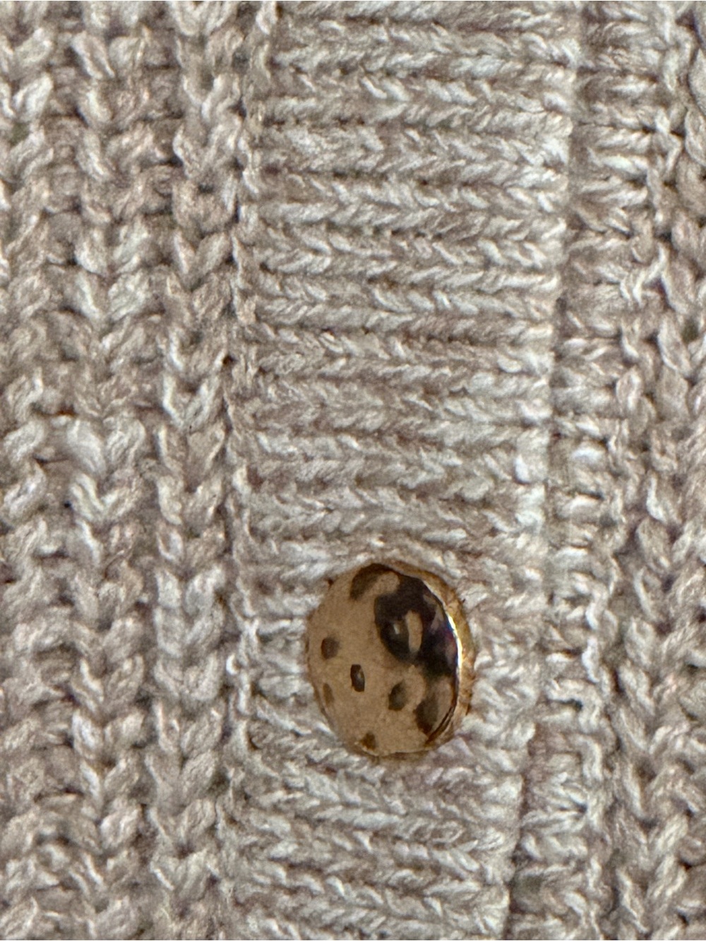 entro Neutral Taupe Chunky Knit Cardigan - Picture 3 of 4